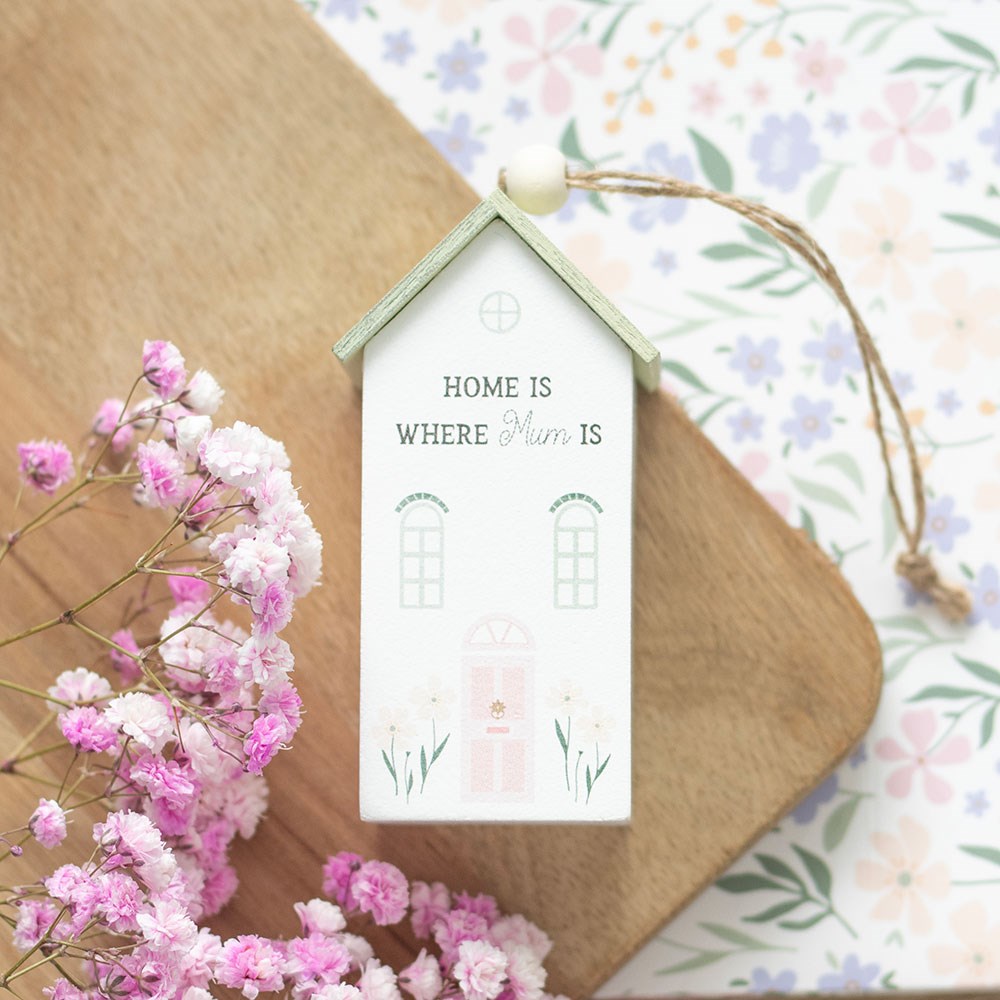 ‘Home Is Where Mum Is’ Wooden Decoration