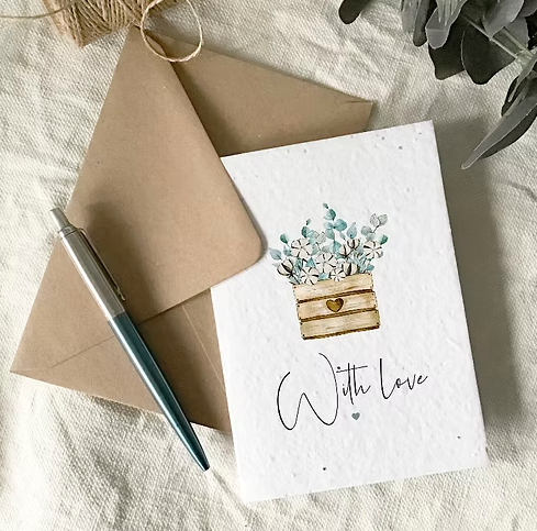Plantable Wildflower card: floral